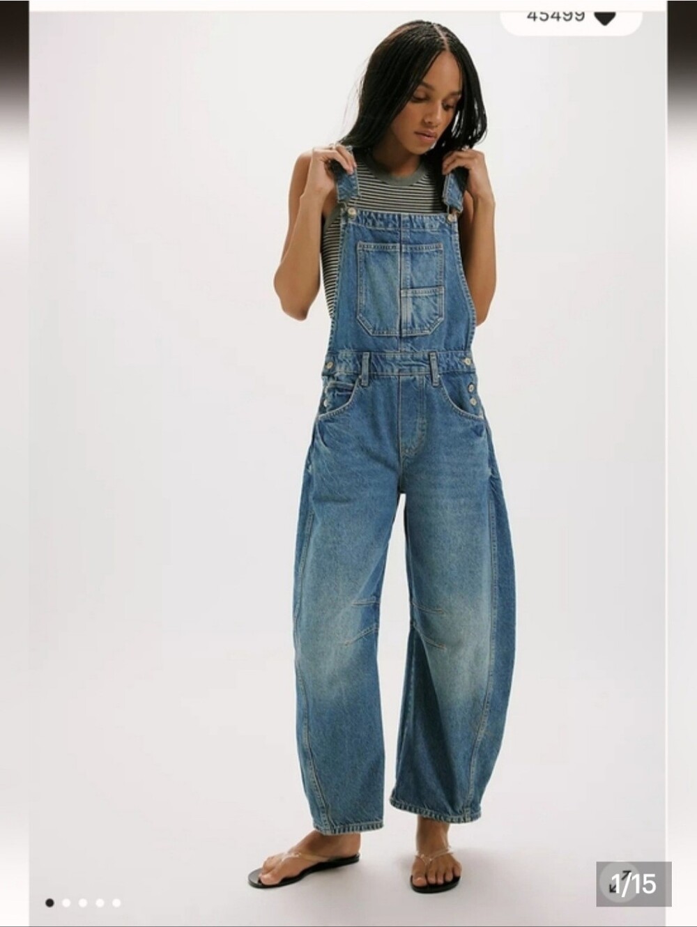 NWOT We The Free Good Luck Barrel Overalls By Free People